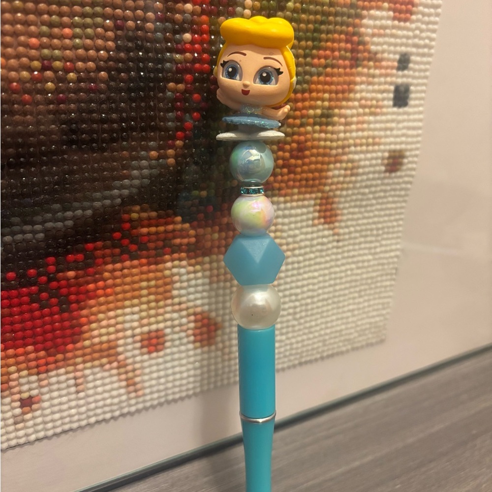 Blue Disney Princess Character Pen